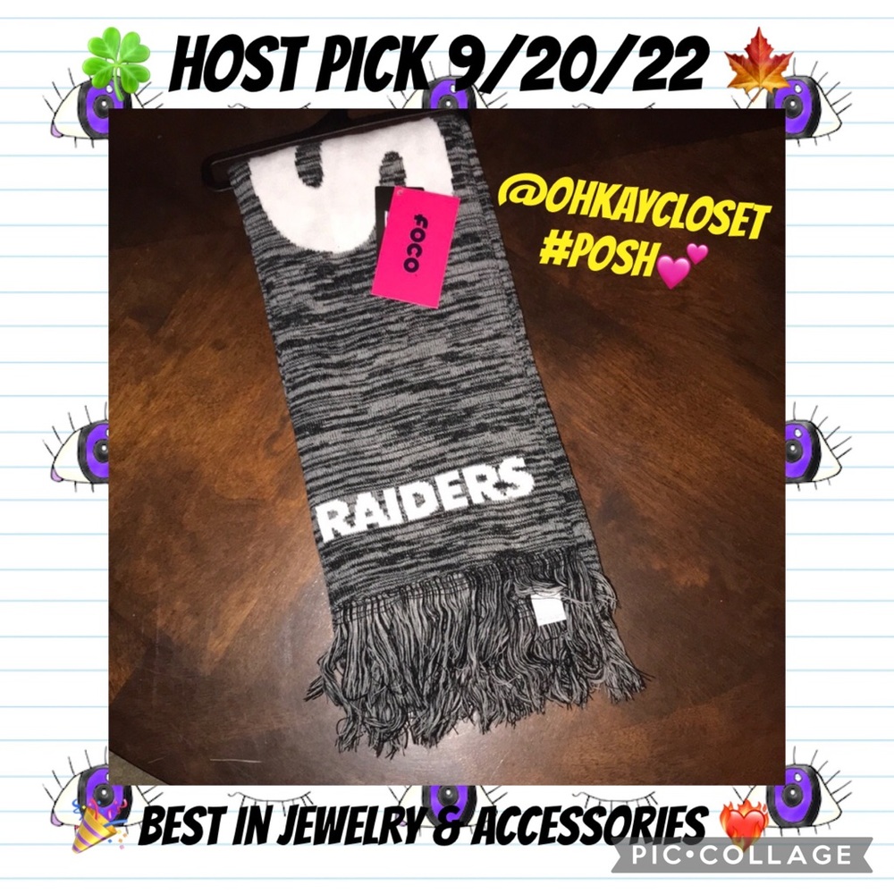Forever collectibles Raiders scarf 🧣 NWT